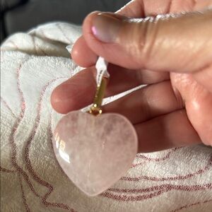 NWT FP Stone Heart Pendant Great on any chain or as a purse charm.